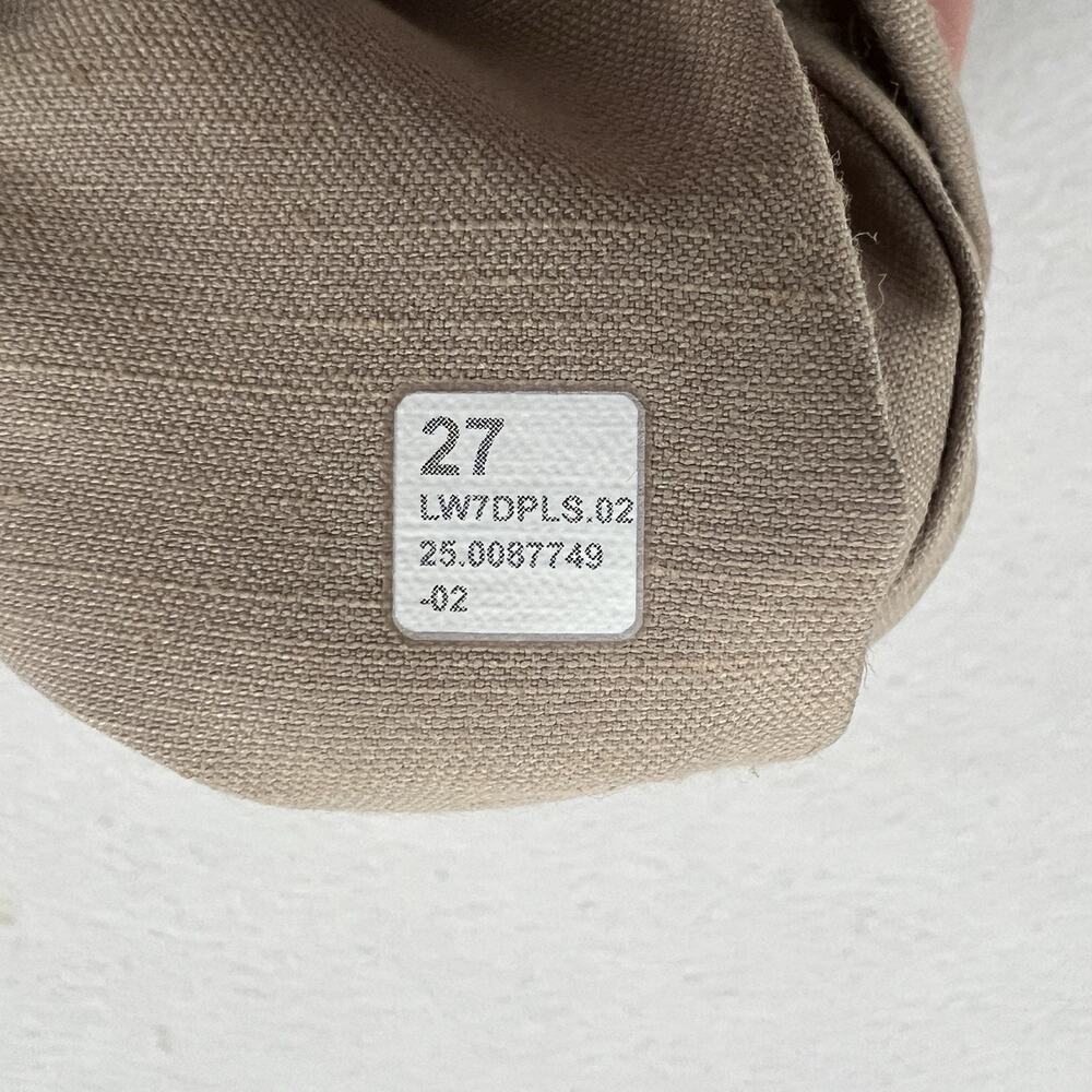 NWT Lululemon LuluLinen High-Rise Pleated Short 6" Sheer Oak Tan Linen Blend 27 - Picture 8 of 13